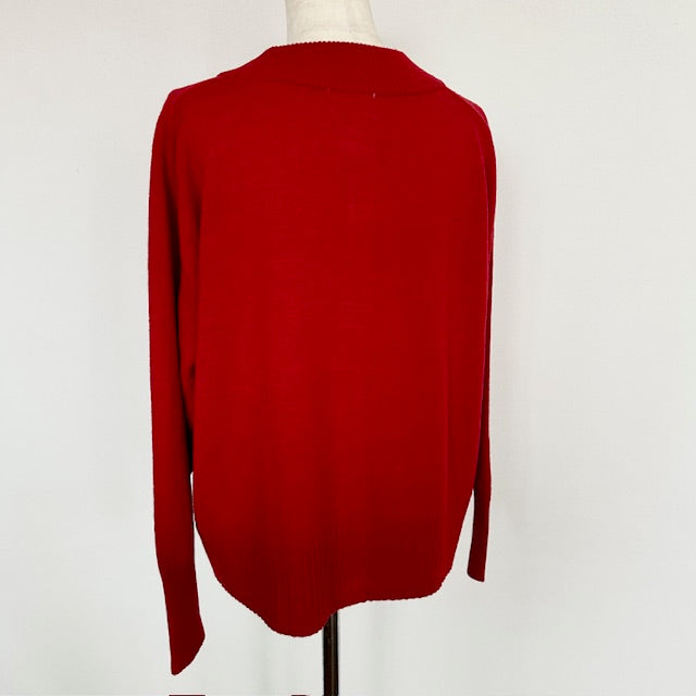 mao made メリノウールモックネックカーディガン 451107