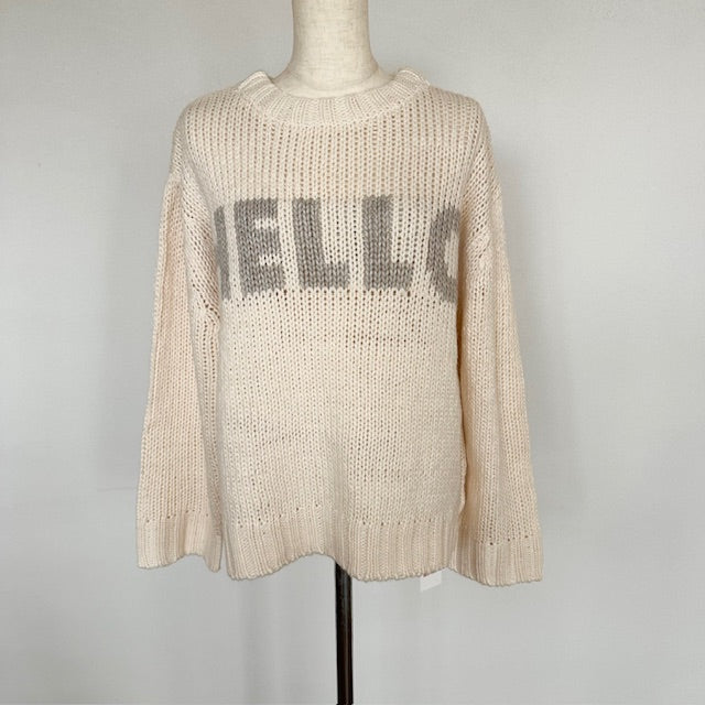 mao made 2WAY HELLOジャガードプルオーバーニット 451133