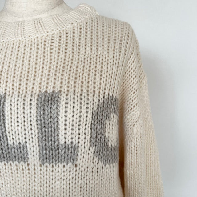 mao made 2WAY HELLOジャガードプルオーバーニット 451133