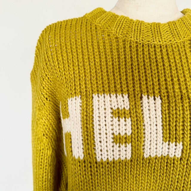 mao made 2WAY HELLOジャガードプルオーバーニット 451133