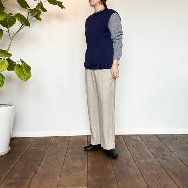 HTS エイチティーエス CREW-NECK VEST CHT2402