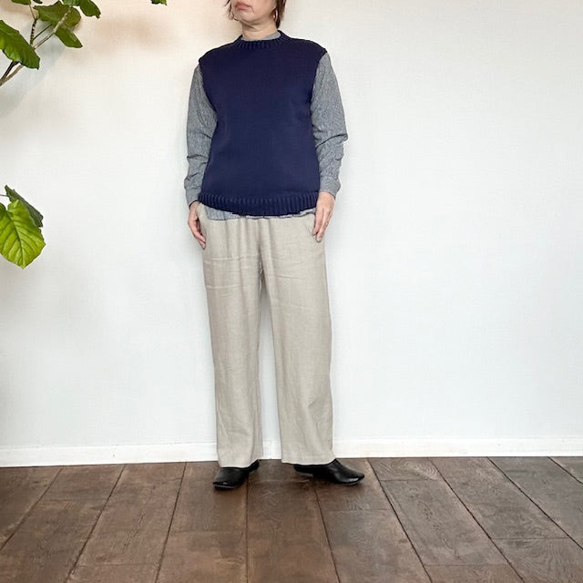 HTS エイチティーエス CREW-NECK VEST CHT2402