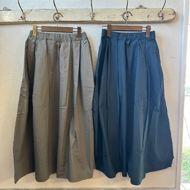 DanaFaneuil ダナファヌル 天日干しワッシャーギャザースカート D8125349