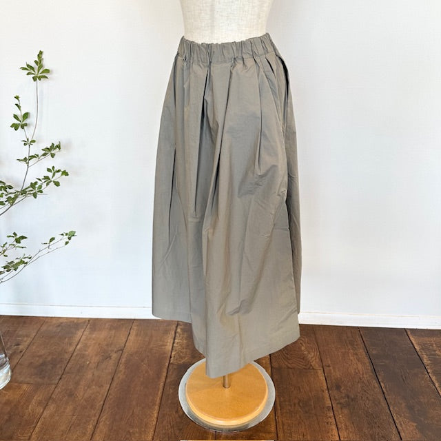 DanaFaneuil ダナファヌル 天日干しワッシャーギャザースカート D8125349