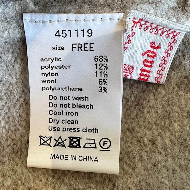 mao made ヤクフィール2WAYプルオーバー 451119