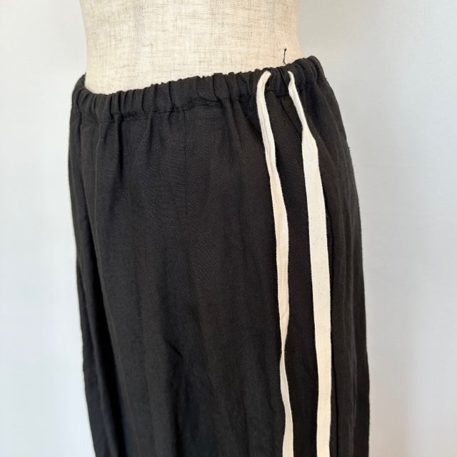 ina イナ リネンウエスト紐付きタックパンツ 232167