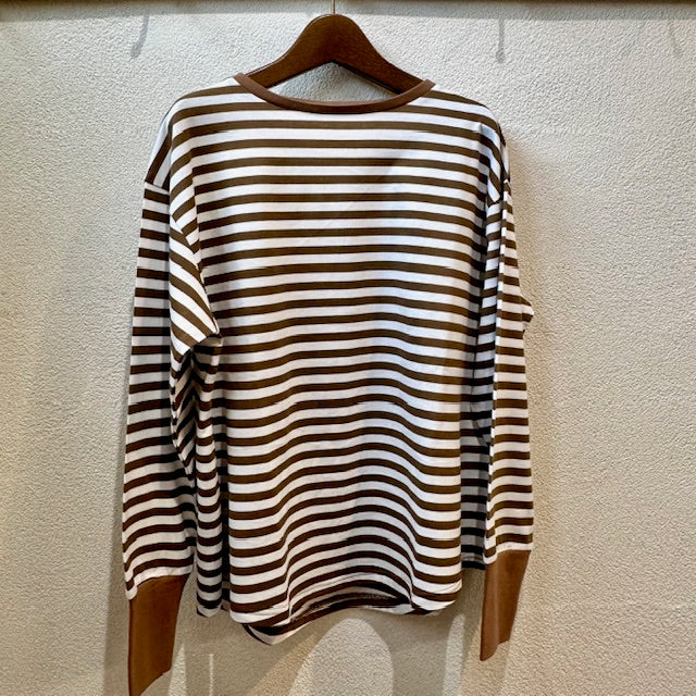 (g) GIZANDY TENZIKU BORDER LONG Tee g_596
