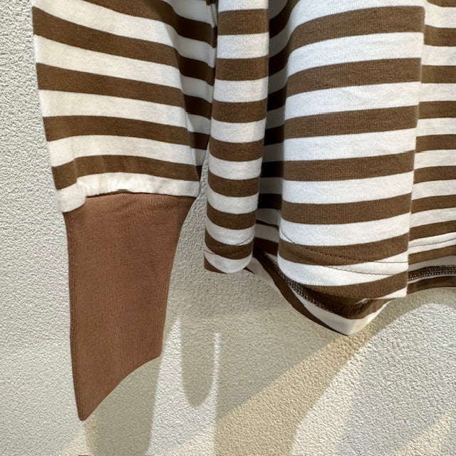 (g) GIZANDY TENZIKU BORDER LONG Tee g_596