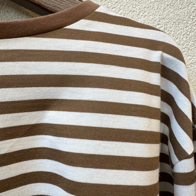 (g) GIZANDY TENZIKU BORDER LONG Tee g_596