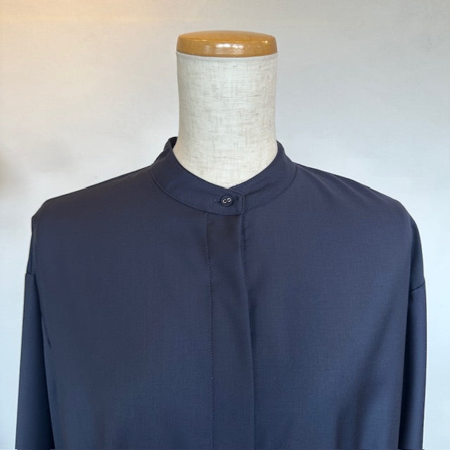 PONT DE  CHALONS (ポンデシャロン)バンドカラーリボンワンピース NAVY   22410518