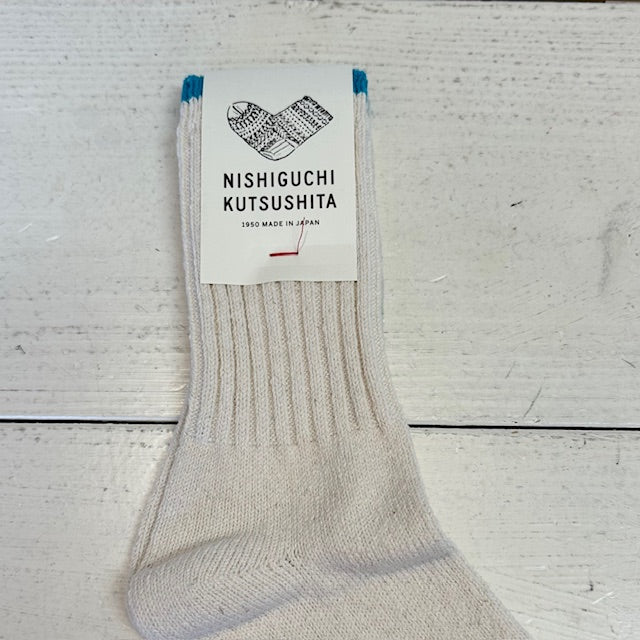 NISHIGUCHI KUTSUSHITA シルクコットン天竺ソックス Boston NK0104-S