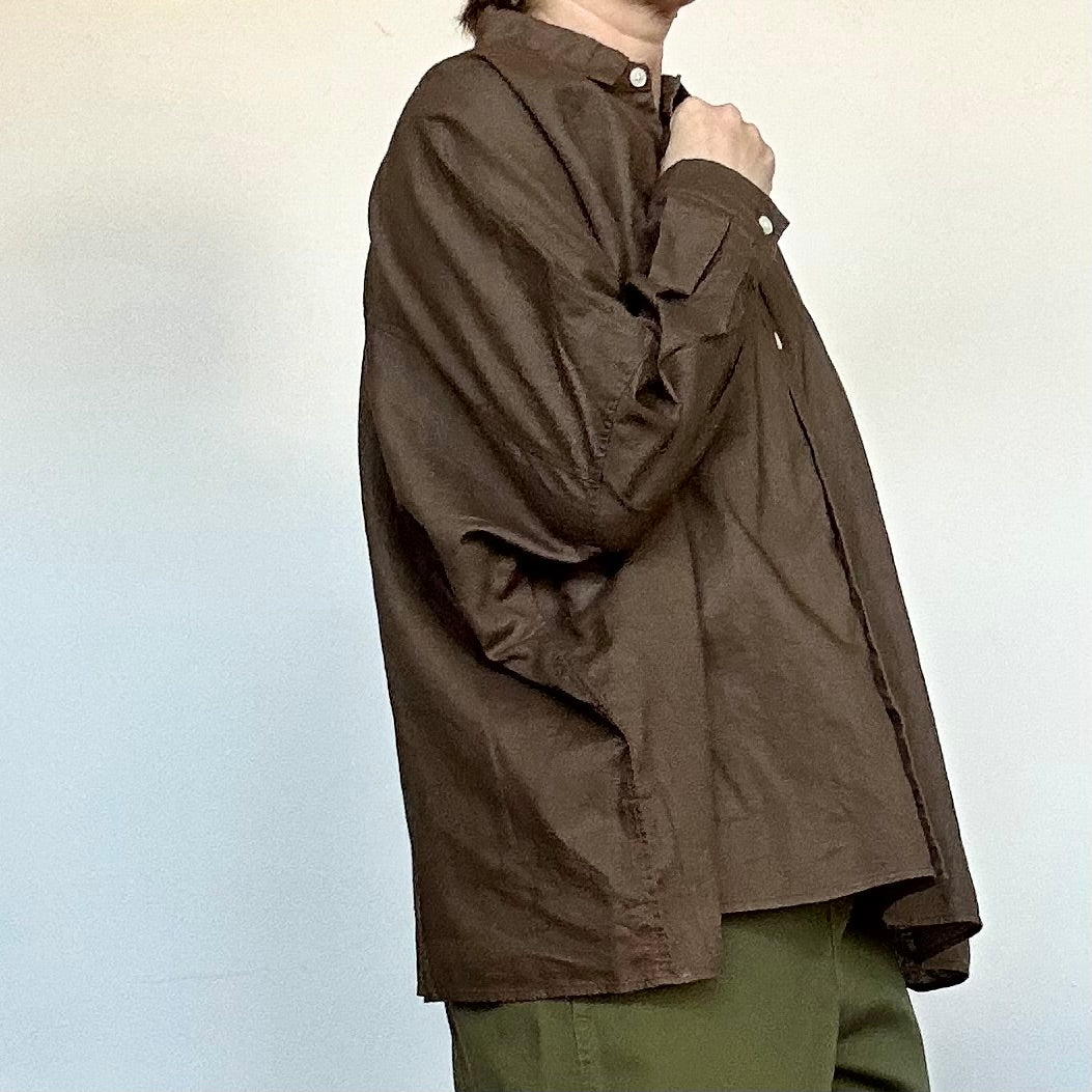 Dana Faneuilダナファヌル 綿麻ギャザーシャツ D6125312