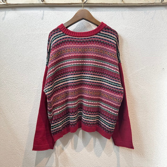 maomadeマオメイド やわらかコットンノルディックJQ2WAYプルオーバー 541132