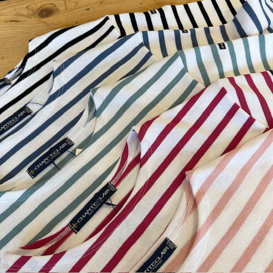 CHANTECLAIR【シャントクレール】  ボーダークルーネック7分袖バスクシャツ BI5125135-BD