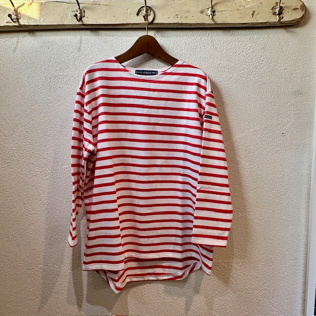 CHANTECLAIR【シャントクレール】 クルーネック9分袖バスクシャツ BI5125337
