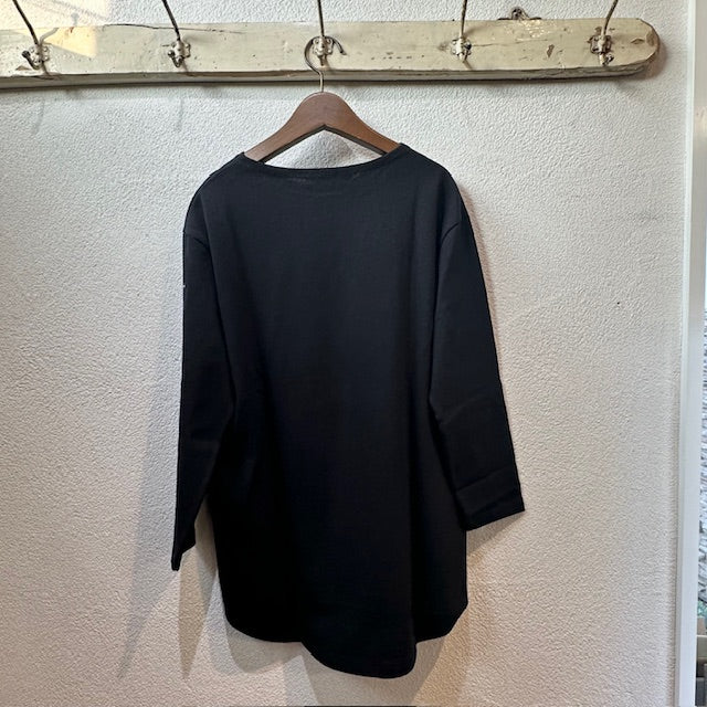 CHANTECLAIR【シャントクレール】 クルーネック9分袖バスクシャツ BI5125337