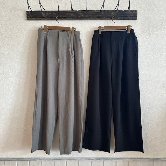 YARRA NEU ウールブレンドスラックスパンツ 5545-411