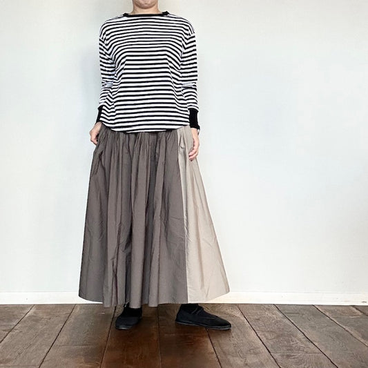 (g) GIZANDY TENZIKU BORDER LONG Tee  g_596