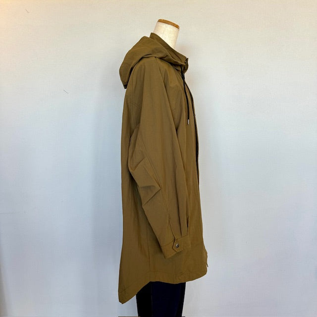 YARRA NEU フード付きナイロンポンチョ風コート 5547-414