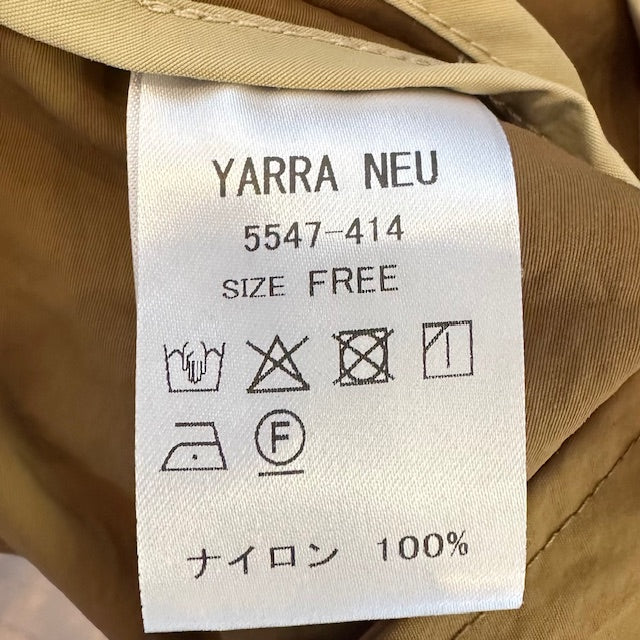 YARRA NEU フード付きナイロンポンチョ風コート 5547-414