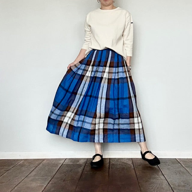 O’NEIL OF DUBLIN オニール・オブ・ダブリン リネンタックギャザースカート BI8125101