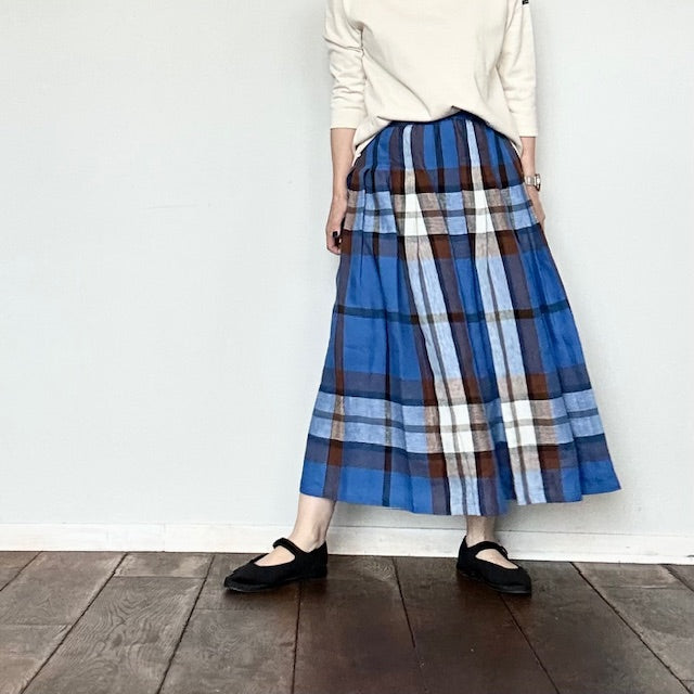 O’NEIL OF DUBLIN オニール・オブ・ダブリン リネンタックギャザースカート BI8125101