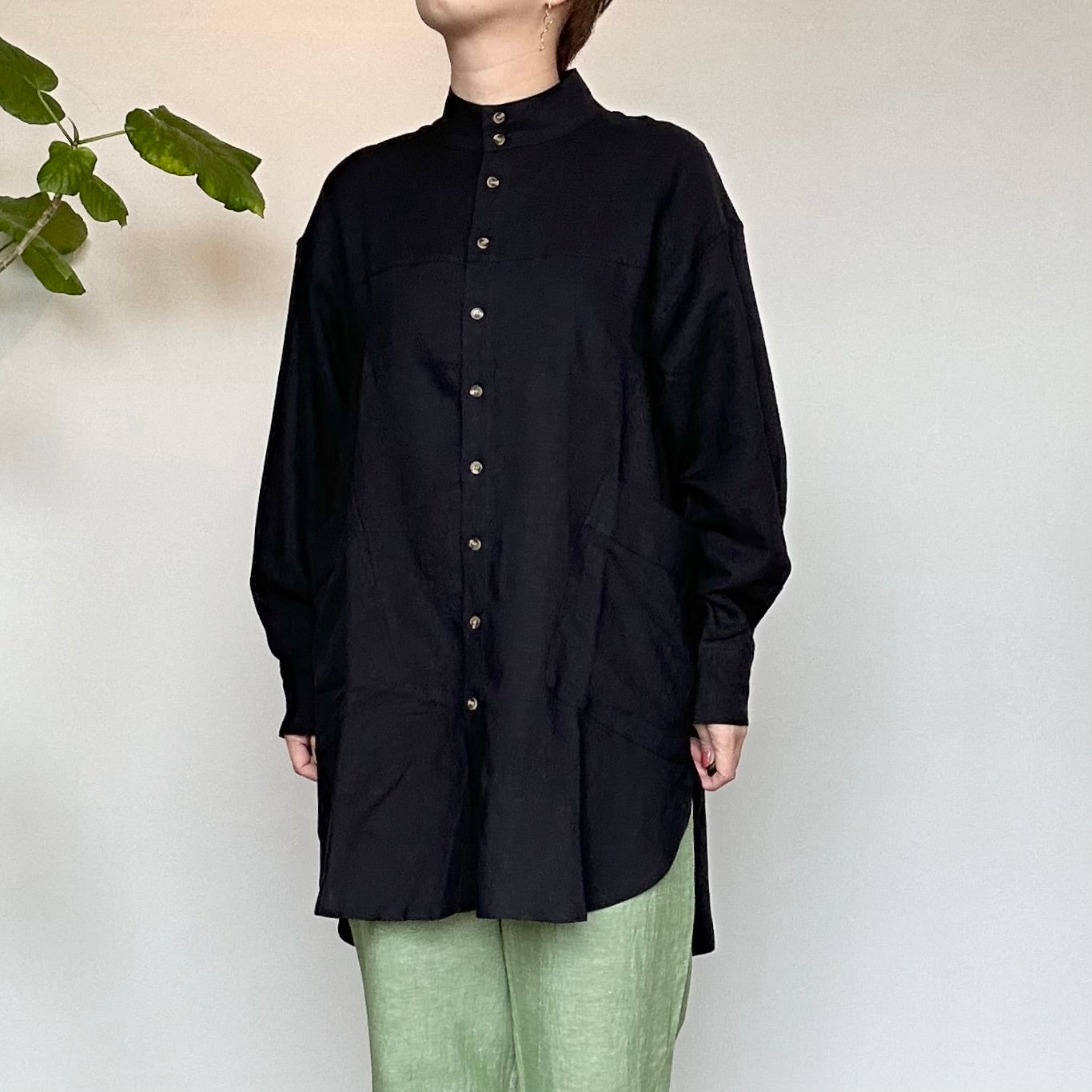 【40%OFF】YARRA NEU ヤラニュー テンセルリネン チュニックシャツ 5414-415