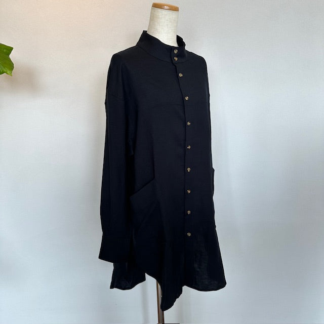 【40%OFF】YARRA NEU ヤラニュー テンセルリネン チュニックシャツ 5414-415