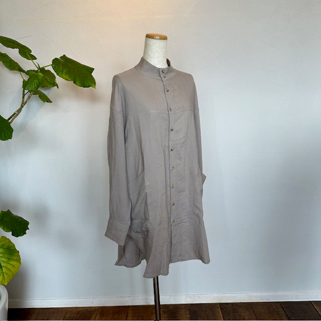 【40%OFF】YARRA NEU ヤラニュー テンセルリネン チュニックシャツ 5414-415