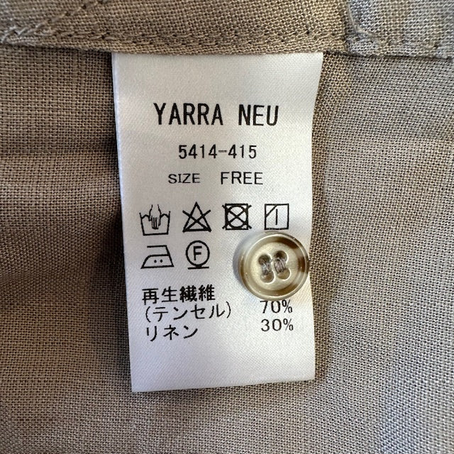 【40%OFF】YARRA NEU ヤラニュー テンセルリネン チュニックシャツ 5414-415