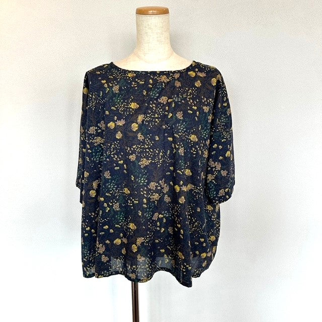 SOIL ソイル COTTON FLOWER PRINT GATHERED SMOCK(ブラウス)NSL24072