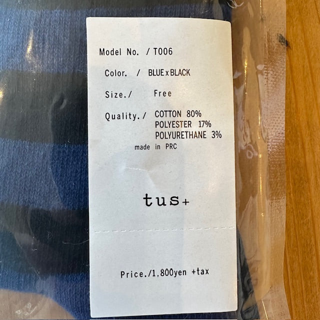 tus+ BORDER SOCKS ボーダー ソックス T006