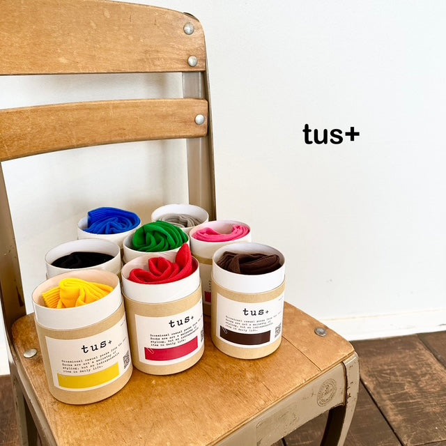 tus+  BASIC COLOR CASE SOCKS ベーシック カラー ケース ソックス   T001