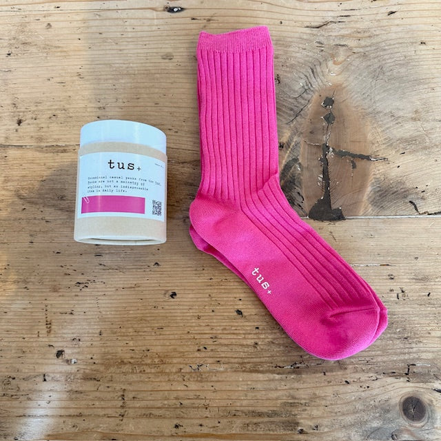 tus+  BASIC COLOR CASE SOCKS ベーシック カラー ケース ソックス   T001