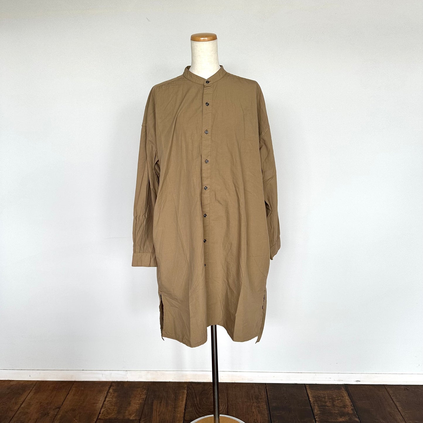 ARMEN アーメン 40s POPLIN BANDED COLLAR LONG SHIRTS(シャツ)INAM2554PD