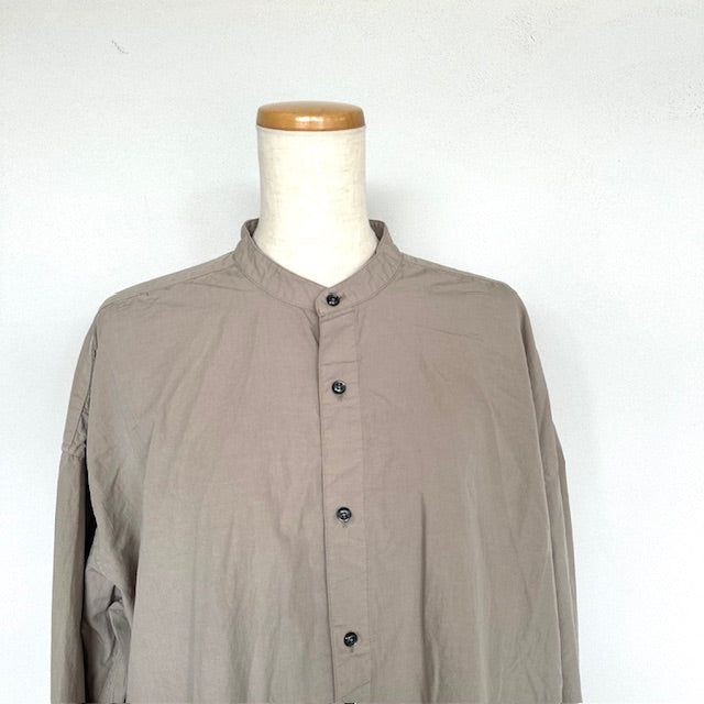 ARMEN アーメン 40s POPLIN BANDED COLLAR LONG SHIRTS(シャツ)INAM2554PD