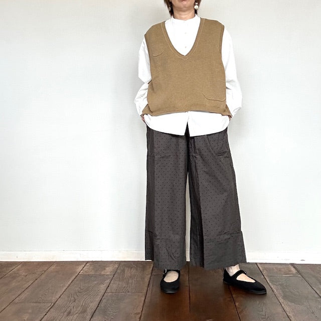 YARRA INDIAフロントタックヨークブラウス 1543-232