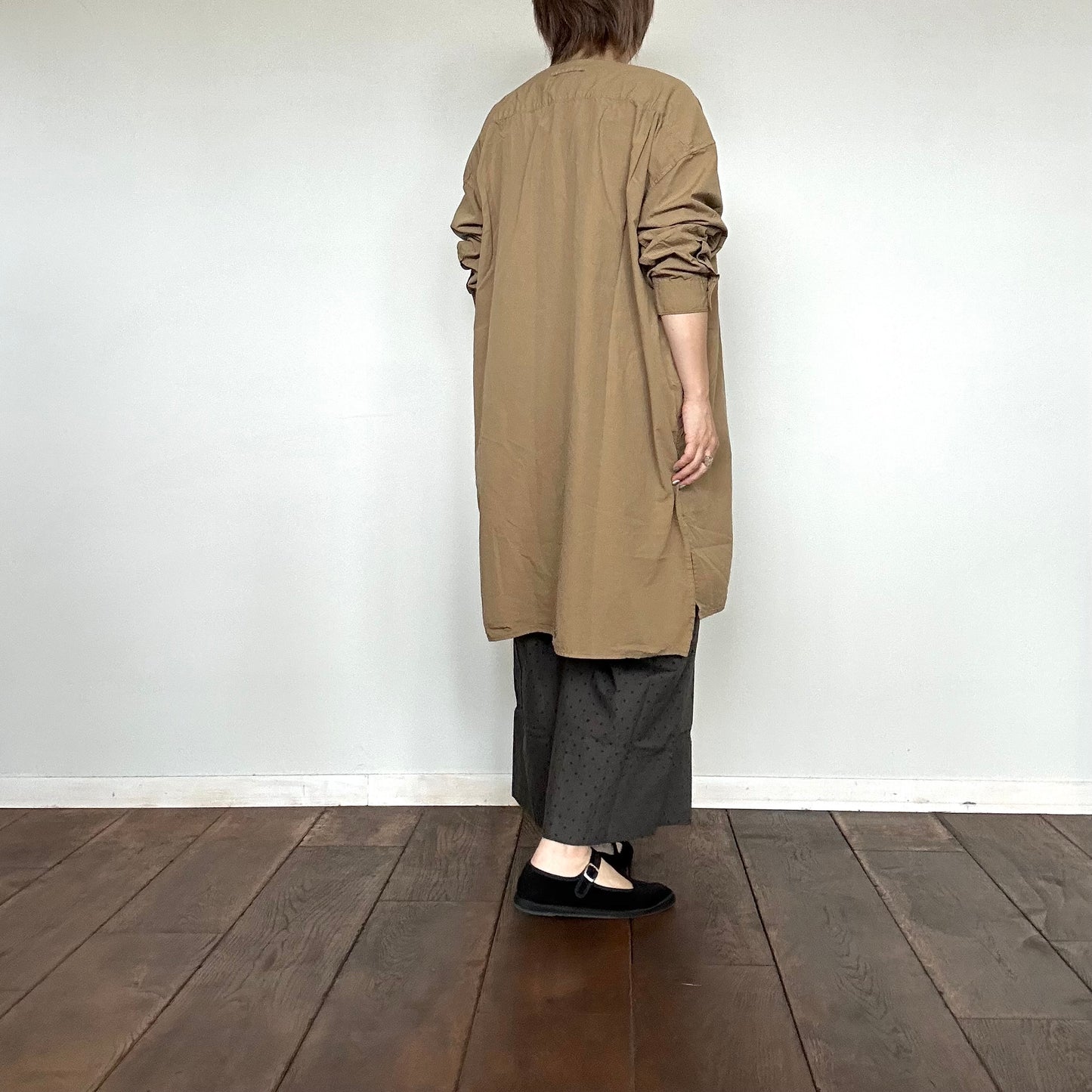 ARMEN アーメン 40s POPLIN BANDED COLLAR LONG SHIRTS(シャツ)INAM2554PD