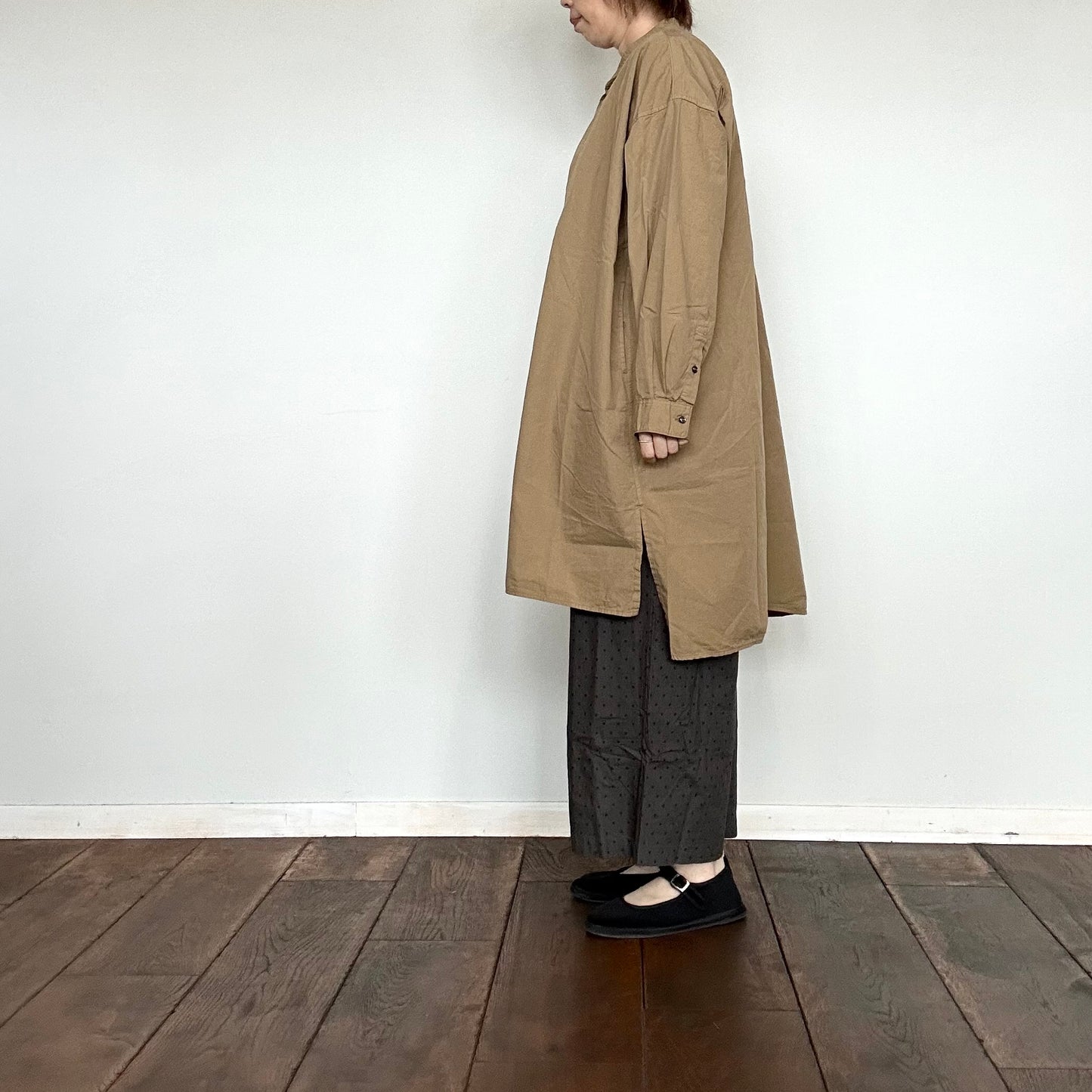 ARMEN アーメン 40s POPLIN BANDED COLLAR LONG SHIRTS(シャツ)INAM2554PD