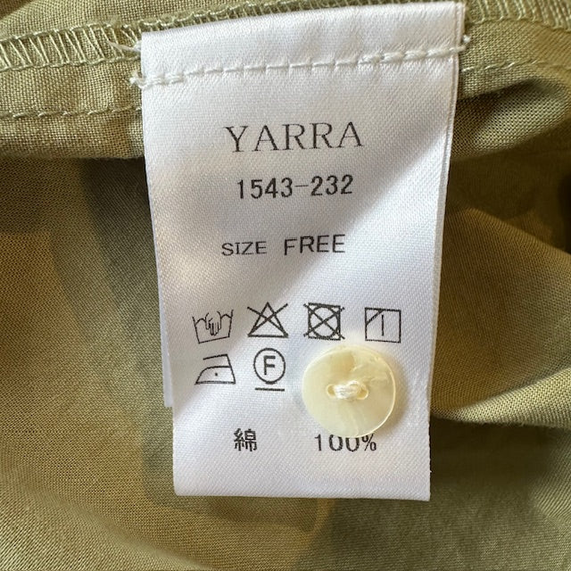 YARRA INDIAフロントタックヨークブラウス 1543-232