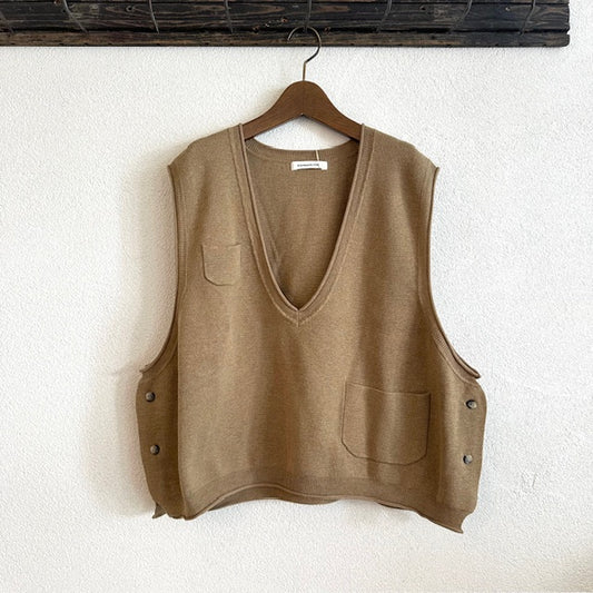 ESTROISLOSE(エストゥロワルーズ)  コットンミラノリブ ベスト K25301