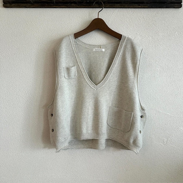 ESTROISLOSE(エストゥロワルーズ) コットンミラノリブ ベスト K25301