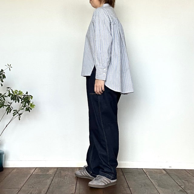 doux bleu バックギャザーシャツ 2543-028