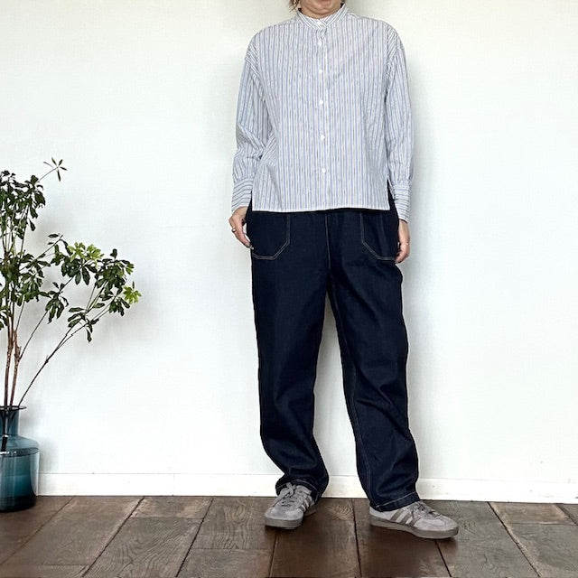 doux bleu バックギャザーシャツ 2543-028