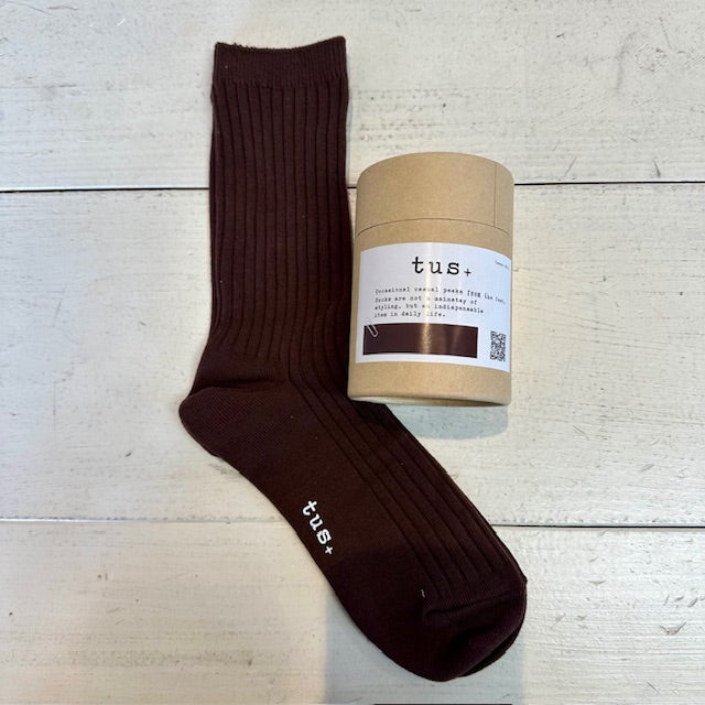 tus+  BASIC COLOR CASE SOCKS ベーシック カラー ケース ソックス   T001
