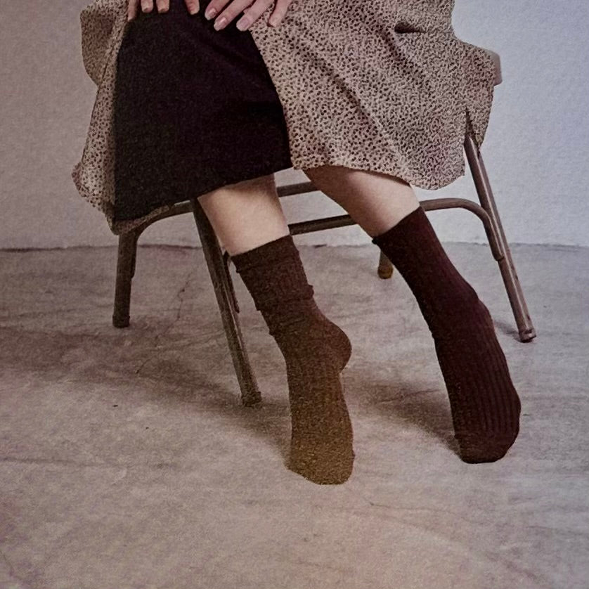 tus+  BASIC COLOR CASE SOCKS ベーシック カラー ケース ソックス   T001