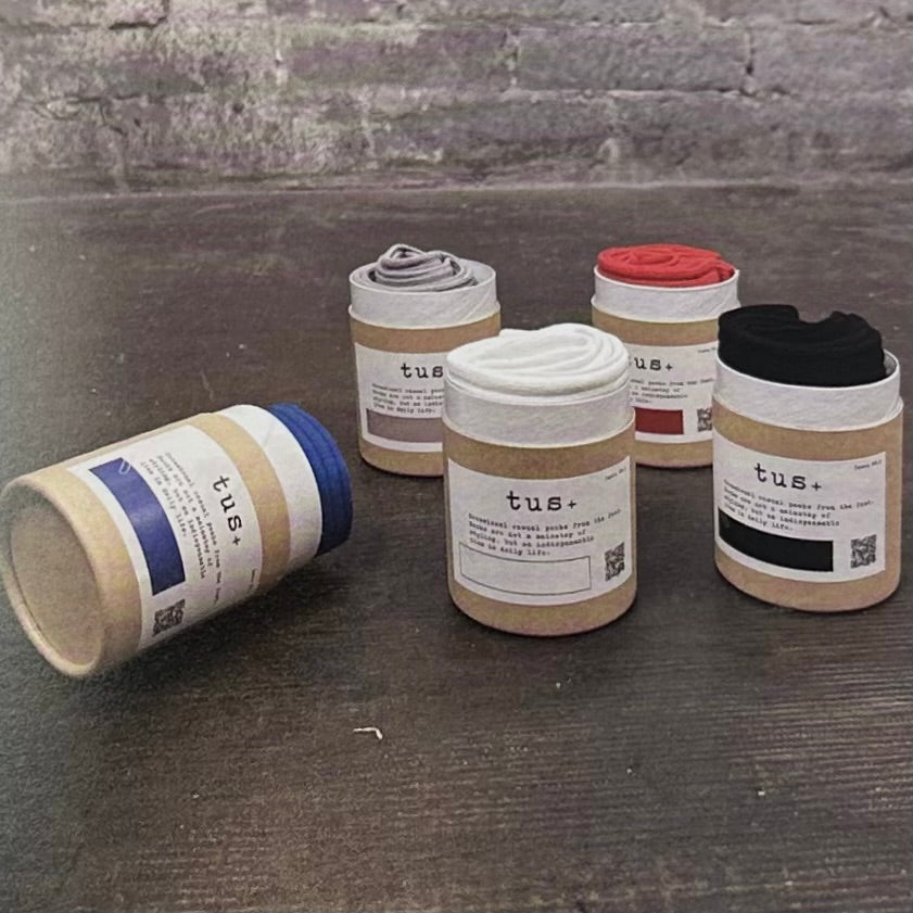 tus+  BASIC COLOR CASE SOCKS ベーシック カラー ケース ソックス   T001