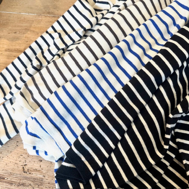 mao made マオメイド ボーダーTEEニット 541115