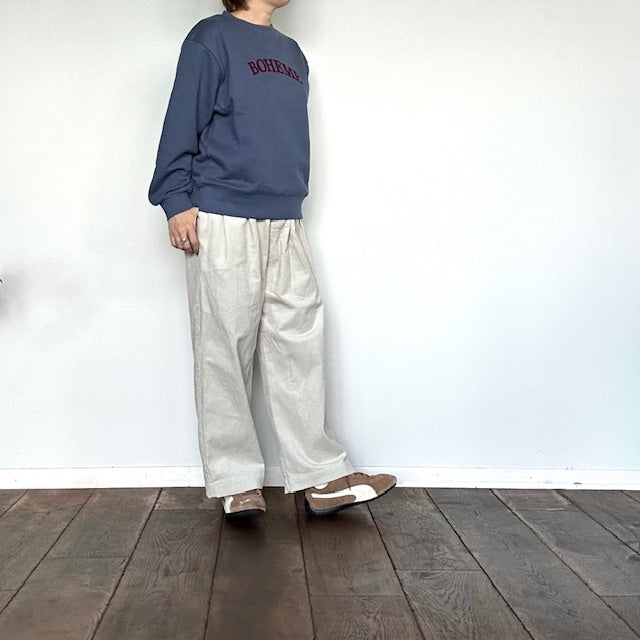 doux bleu コーデュロイ タックパンツ 2555-048