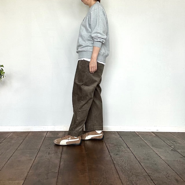 doux bleu コーデュロイ タックパンツ 2555-048